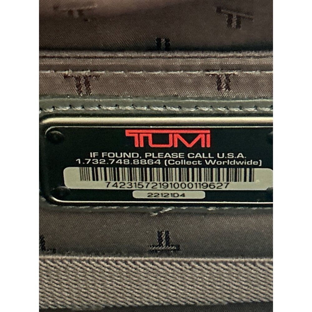 Tumi Expandable Black Nylon Leather Laptop Briefcase Carry On W/Shoulder Strap - Picture 9 of 13